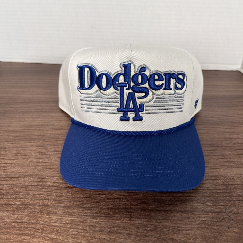 New Mens '47 Hitch Snapback W/ Rope Los Angeles Dodgers Hat Cap Blue White